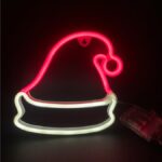 ΚΑΠΕΛΟ, 114 NEON LED ΛΑΜΠΑΚΙΑ ΜΕ ΜΠΑΤΑΡΙΑ (3xAA)/USB, ΚΟΚΚΙΝΟ & CW, IP20, 19x2x