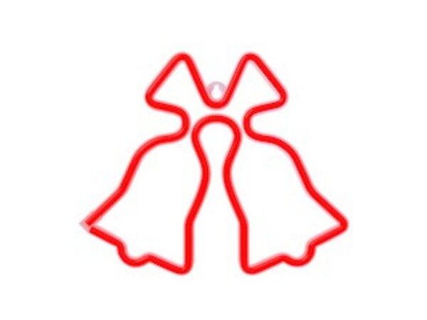 Neon LED CHRISTMAS BELLS red FLNE17 Forever Light