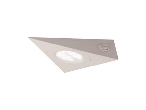 ΦΩΤΙΣΤΙΚΟ ΕΞΩΤΕΡΙΚΟ ΤΡΙΓΩΝΟ LED SLIM 3000K 124Χ40 2W  ΛΕΥΚΟ
