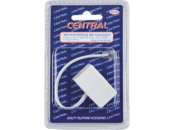Central Αντάπτορας Καλώδιο RJ11 σε RJ45 Λευκό