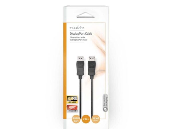 Καλώδιο Nedis DisplayPort M/M 2m Black CCGP37010BK20