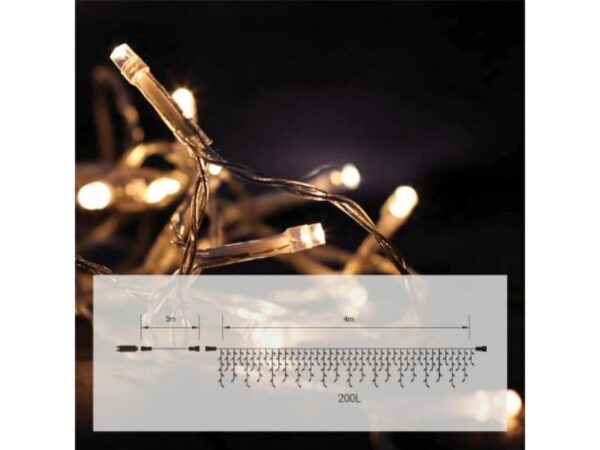 200L LED ΒΡΟΧΗ ΘΕΡΜΟ/ΔΙΑΦΑΝΟ ΕΠΕΚΤΕΙΝΟΜΕΝΗ 4Μ 2500k