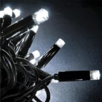 100 LED Λαμπάκια σταθερά με καουτσούκ καλώδιο ψυχρά 20m