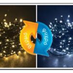 300 LED Λαμπάκια με controller 8 λειτουργίες  εναλλαγή θερμό ψυχρό