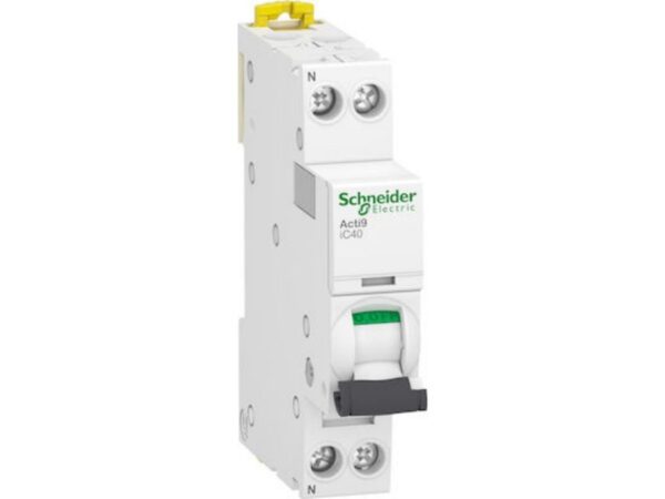 Schneider Electric Αυτόματη Ασφάλεια 25A Μονοπολική 1P+N 6kA Καμπύλης C Acti 9 A