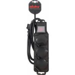 ΠΟΛΥΠΡΙΖO 3Θ ΣΤΕΓΑΝΟ IP44 +ΚΑΠΑΚΙ+ΔΙΑΚ.+ΚΑΛ.1.4mt 3G1.5mm2 ΜΑΥΡΟ