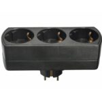 ΑΝΤΑΠΤOΡΑΣ ΤΥΠΟΥ — SCHUKO → 3Θ SCHUKO max:3680W IP20 ΜΑΥΡΟ/ΑΣΠΡΟ