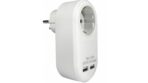 ΑΝΤΑΠΤOΡΑΣ ΜΕ 2 USB SCHUKO → 1Θ SCHUKO max:3680W IP20