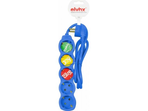 ΠΟΛΥΠΡΙΖO 5Θ ΧΩΡΙΣ ΔΙΑΚΟΠΤΗ +ΚΑΛ.1.5mt 3G 1.5mm² IP20 ΜΠΛΕ