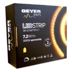 LED Strip KIT 7.2W 12V 3000K IP20 3m + driver