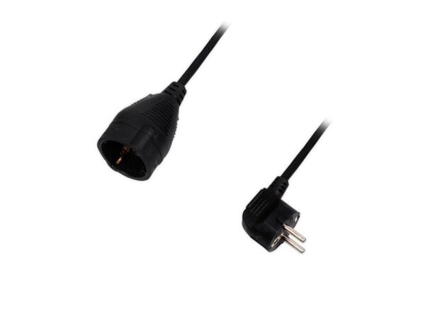 Προέκταση καλωδίου σούκο 3 μέτρα (3 x 1.5 mm²), σε μαύρο χρώμα.