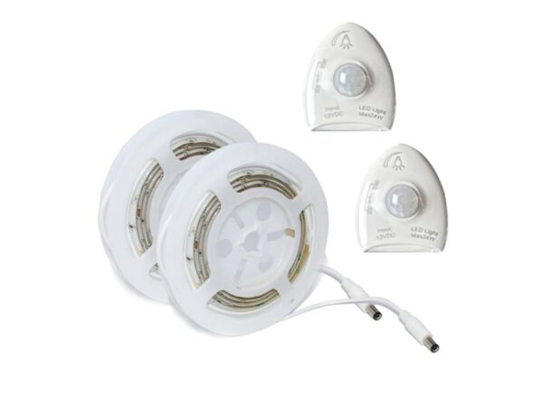 LED DIMMABLE KIT ME SMD ΛΩΡΙΔΑ 2X1.2M 2X5.8W 2X570LM IP65 NANO 3000K ΜΕ 2 ΑΙΣΘΗΤ