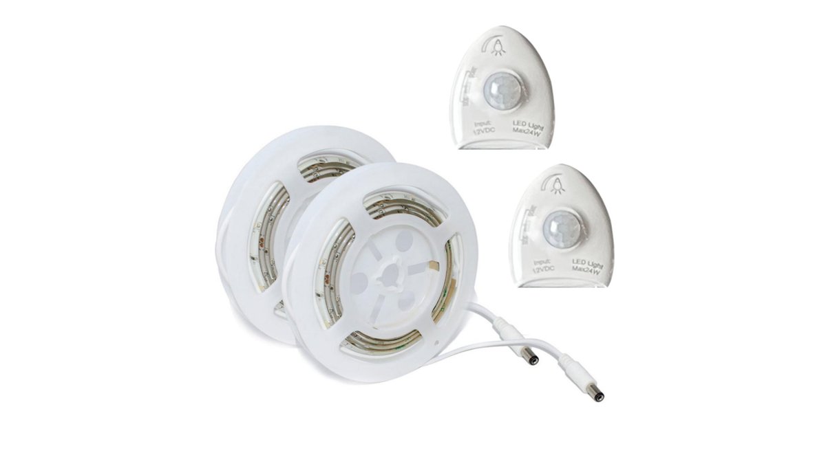 678a42cad5dd3f67c1e4328e LED DIMMABLE KIT ME SMD ΛΩΡΙΔΑ 2X1.2M 2X5.8W 2X570LM IP65 NANO 3000K ΜΕ 2 ΑΙΣΘΗΤ - Image 1