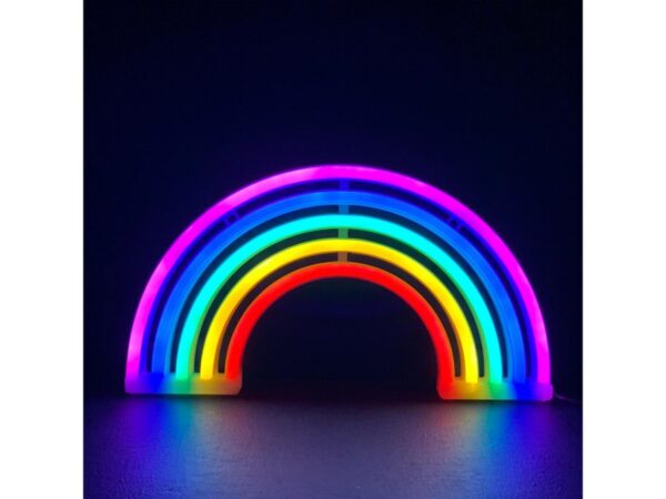 ΟΥΡΑΝΙΟ ΤΟΞΟ, 80 NEON LED ΛΑΜΠΑΚΙΑ ΜΕ ΜΠΑΤΑΡΙΑ (3xAA)/USB, RGB, IP20, 18x2x30cm
