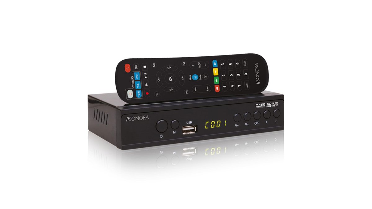 678f7327fce7b0711960841b SONORA DVB-T2 H265 Επίγειος ψηφιακός δέκτης MPEG-4 / H.265 / FULL HD, με τηλεχει - Image 1