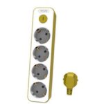 PHILIPS CHP2145Υ/GRS ΠΟΛΥΠΡΙΖΟ 4 ΘΕΣΕΩΝ ΚΙΤΡΙΝΟ ΜΕ ΔΙΑΚΟΠΤΗ ΚΑΙ ΠΑΙΔΙΚΗ ΠΡΟΣΤΑΣΙ