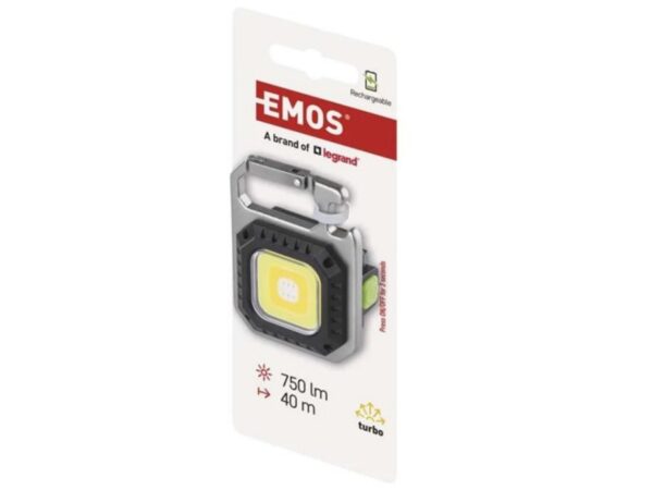 Φακός Μπρελόκ Επαναφορτιζόμενος LED 750lm και Ανοιχτήρι IP44 Με Μαγν. & Γάντζο