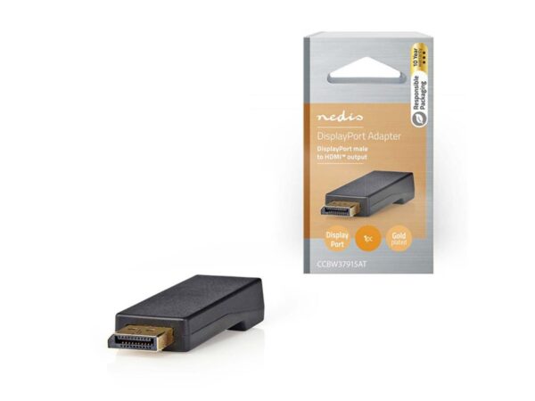 NEDIS Αντάπτορας DisplayPort αρσ. σε HDMI θηλ. με επίχρυσες επαφές.