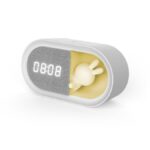Alarm clock with LED Bunny night light PURE FNL-05 INGRID white long Forever Lig