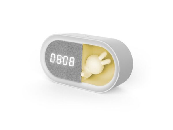 Alarm clock with LED Bunny night light PURE FNL-05 INGRID white long Forever Lig