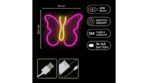 Neon LED Light BUTTERFLY pink usb/μπαταρίας με διακόπτη on off - Image 2