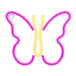 Neon LED Light BUTTERFLY pink usb/μπαταρίας με διακόπτη on off