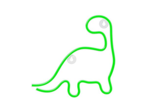 Φως νέον LED DINOSAUR πράσινο usb/μπαταρίας με διακόπτη on off