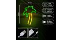 Φωτιστικό νέον LED PALM πράσινο πορτοκαλί  usb/μπαταρίας με διακόπτη on off - Image 2