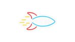 Neon PLEXI LED ROCKET πολύχρωμο usb με dimmer