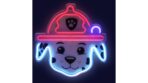 Hanging neon LED Paw Patrol on plexiglass - Marshall usb  με διακόπτη dimmer - Image 2