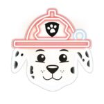 Hanging neon LED Paw Patrol on plexiglass - Marshall usb  με διακόπτη dimmer