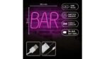 NEON LED BAR pink Με Καλώδιο Usb ή μπαταρίες & διακόπτη on off