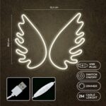 Neon PLEXI LED WINGS white usb με διακόπτη on off & dimmer