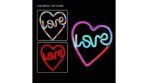RGB LED LOVE IN HEART NEON με κοντρόλ dimmer rgb & music sync - Image 2