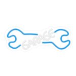 Neon PLEXI LED GARAGE blue white usb με διακόπτη on off & dimmer