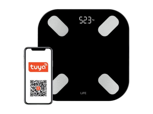 LIFE FIT SMART BT Bluetooth TUYA Smart γυάλινη ψηφιακή ζυγαριά μπάνιου