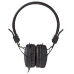 On-ear ακουστικά με καλώδιο 1.20m,σε μαύρο χρώμα.