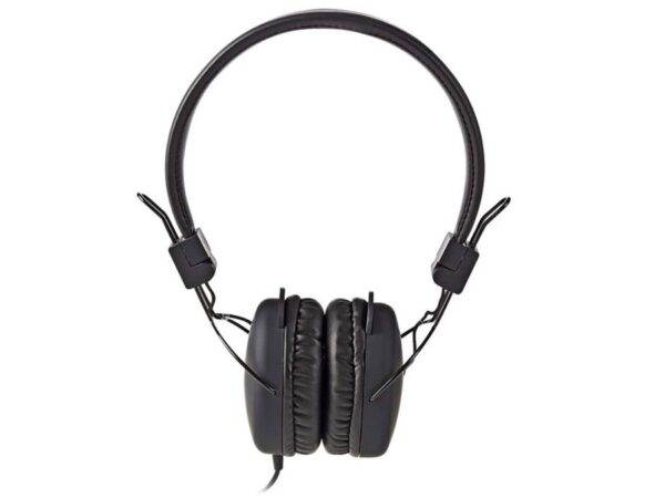 On-ear ακουστικά με καλώδιο 1.20m,σε μαύρο χρώμα.