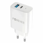 Φορτιστής Forever TC-07-30AC PD QC 1x USB-C 1x USB 30W λευκό