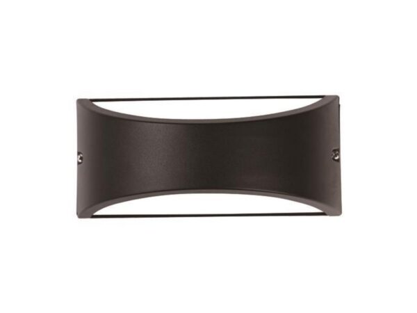 ΑΠΛΙΚΑ ΤΟΙΧΟΥ ΟΒΑΛ E27 MAX 10W LED 220X99X100 IP54 ΜΑΥΡΗ PRO ARTE ILLUMINA