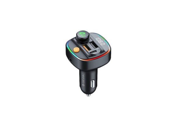 Devia transmitter FM Smart Bluetooth MP3 car charger PD 30W 1x USB-C 2x USB 3A b