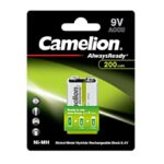 Επαναφορτιζόμενη Μπαταρία Ni-MH 200mAh Camelion Always Ready 9V NH9V200AR-BP1 –