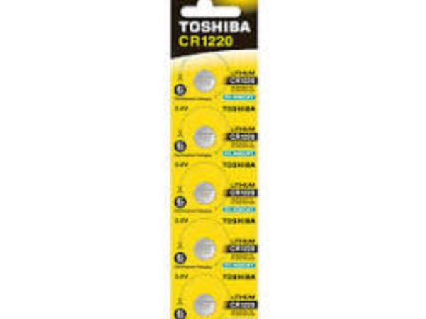 Μπαταρία Λιθίου Coin CR1220 TOSHIBA 1 τεμ