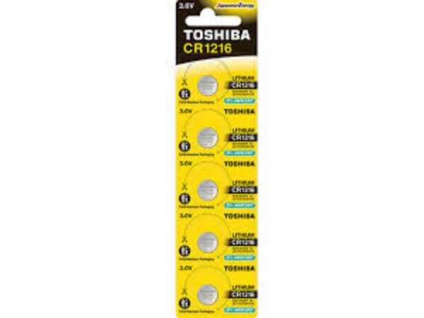 Μπαταρία Λιθίου Coin CR1216 TOSHIBA 1τεμ