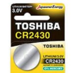 Μπαταρία Λιθίου Coin CR2430 TOSHIBA 1 τεμ