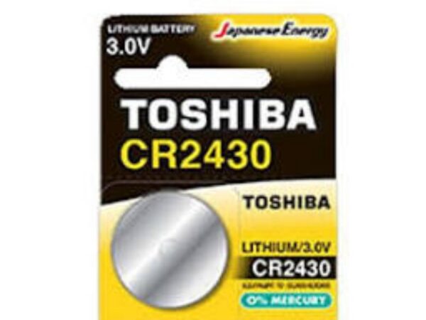 Μπαταρία Λιθίου Coin CR2430 TOSHIBA 1 τεμ