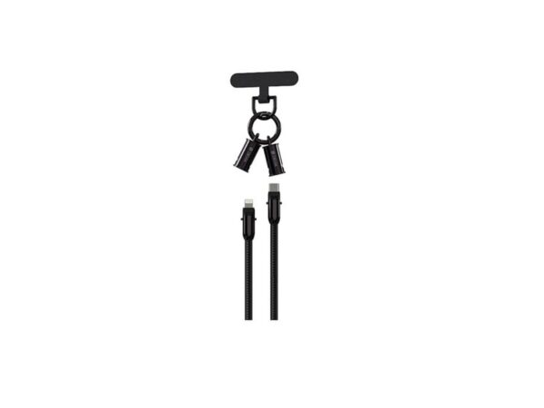 Κορδόνι καλωδίου Devia 2in1 PD USB-C - Lightning 0,3 m 27W μαύρο