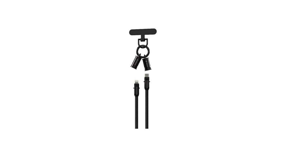 67e136a4043b8c232996a674 Κορδόνι καλωδίου Devia 2in1 PD USB-C - Lightning 0,3 m 27W μαύρο - Image 1