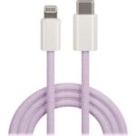 Καλώδιο Maxlife MXUC-06 USB-C - Lightning 1,0 m 20W μωβ νάιλον