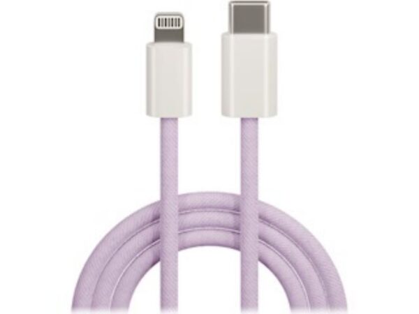 Καλώδιο Maxlife MXUC-06 USB-C - Lightning 1,0 m 20W μωβ νάιλον